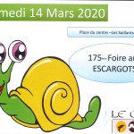 Affiche Foires aux escargots 2020